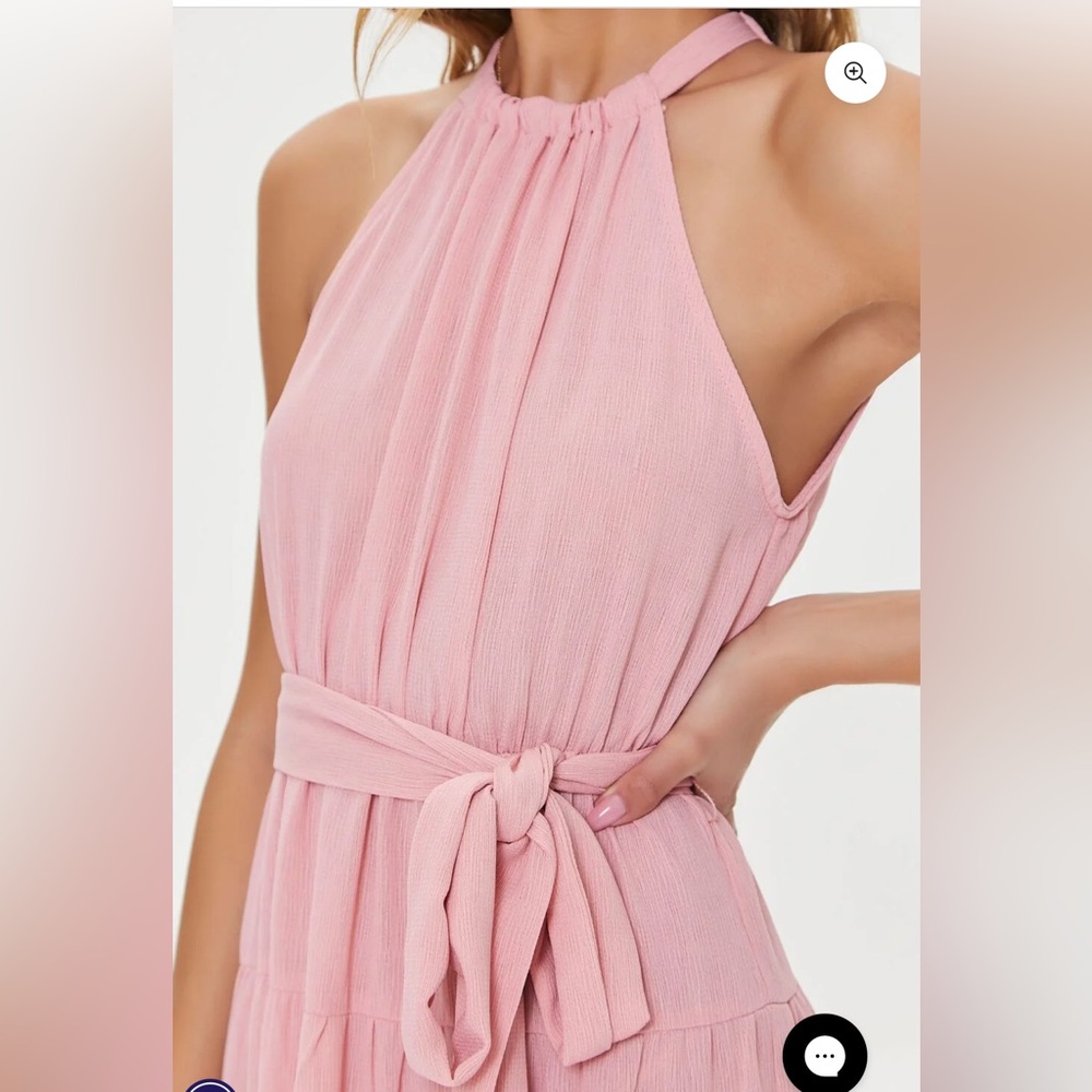 Forever 21 pink Maxi dress Sz Large - Picture 3 of 13